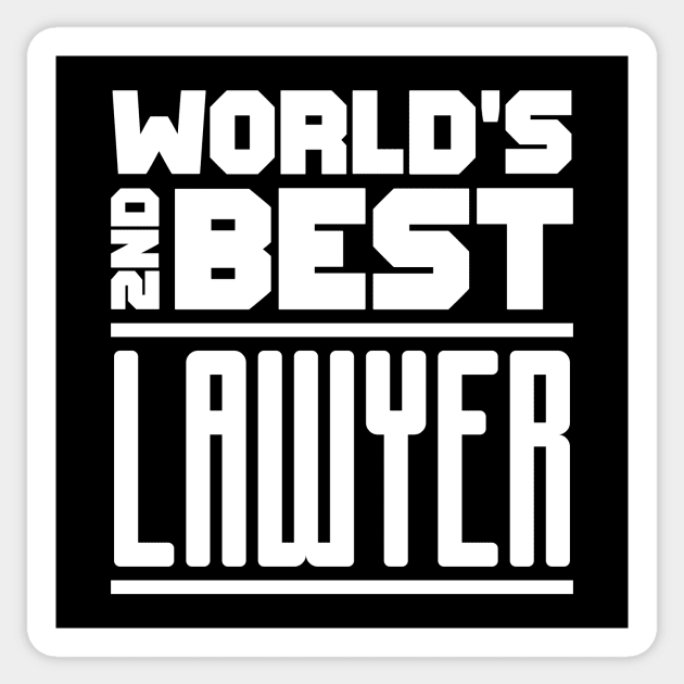 2nd best lawyer Sticker by colorsplash